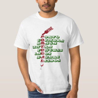 Camiseta Vinho em Lisboa Porto Braga Portugal