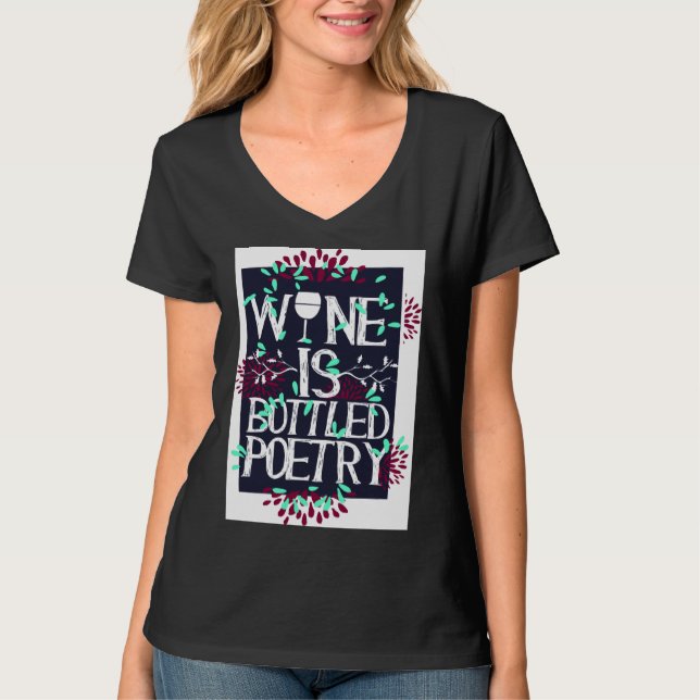 Camiseta Vinho Engarrafado - Poesia 19 (Frente)