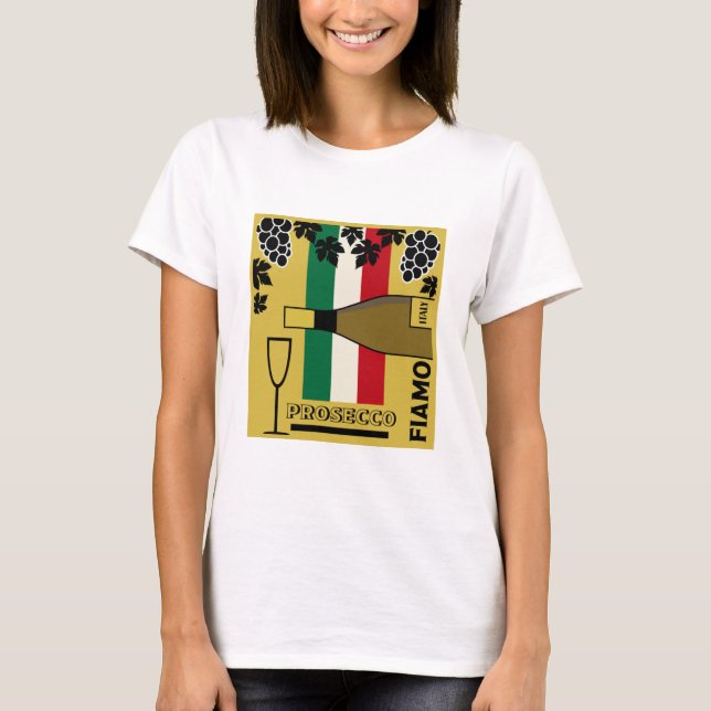 Camiseta vinho espumante prosecco (Frente)