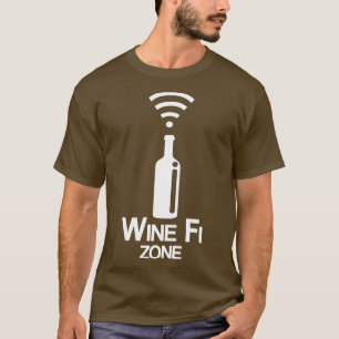 Camiseta Vinho Fi Zona Engraçado Álcool Bebendo Booze
