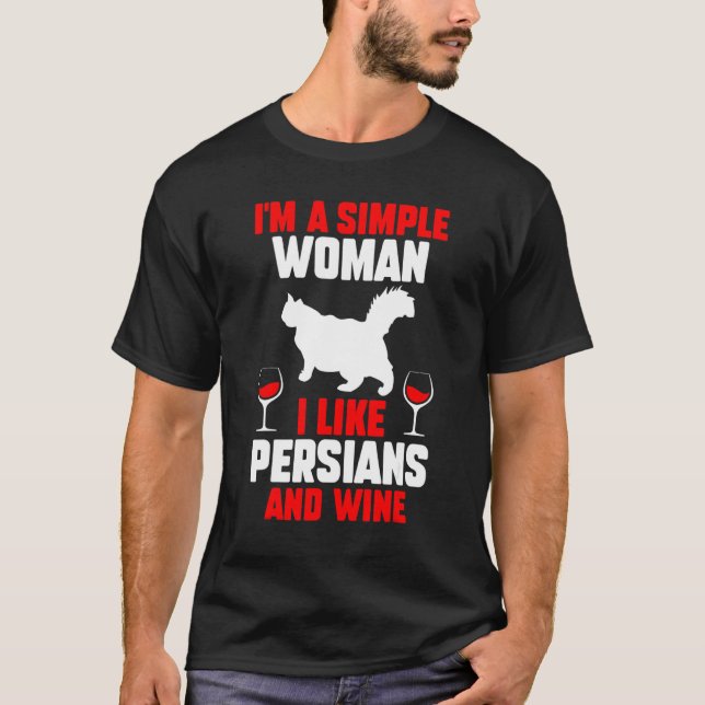 Camiseta Vinho Gato Persa (Frente)
