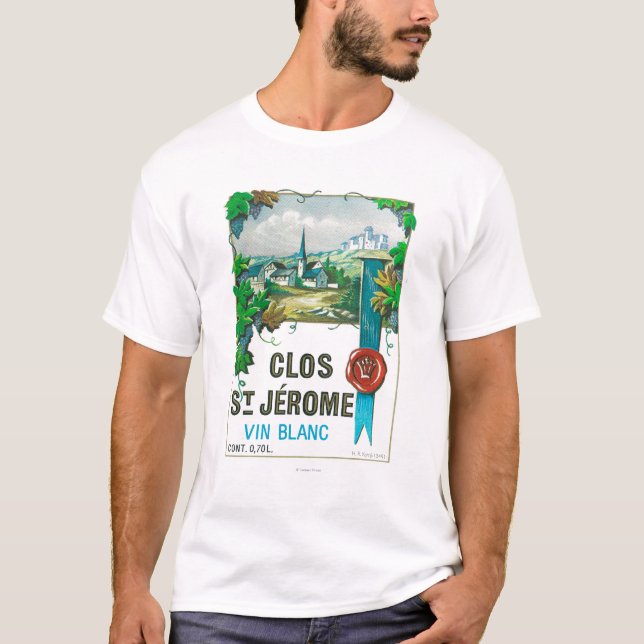 Camiseta Vinho LabelEurope do St. Jermoe de Clos (Frente)