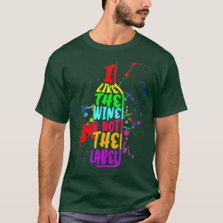 Camiseta Vinho LGBT Eu Gosto Do Vinho Não Do Painel Legal D