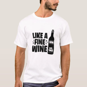 Camiseta Vinho Mais De 60 Anos 60.O Aniversário