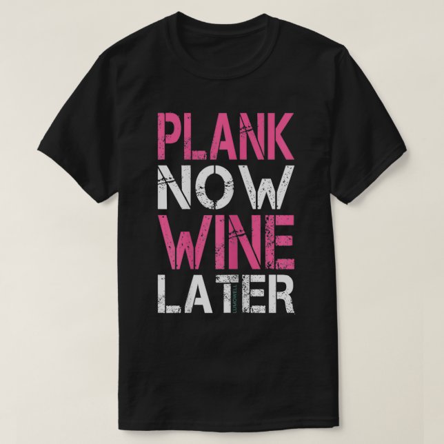 Camiseta Vinho Mais Tarde Engraçado (Frente do Design)