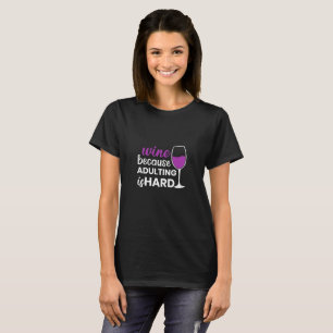 Camiseta Vinho Na moda Negro Porque A Adultação É Duro