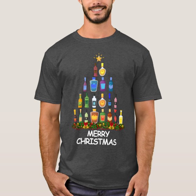 Camiseta Vinho Natal Feliz Amigos de Natal (Frente)
