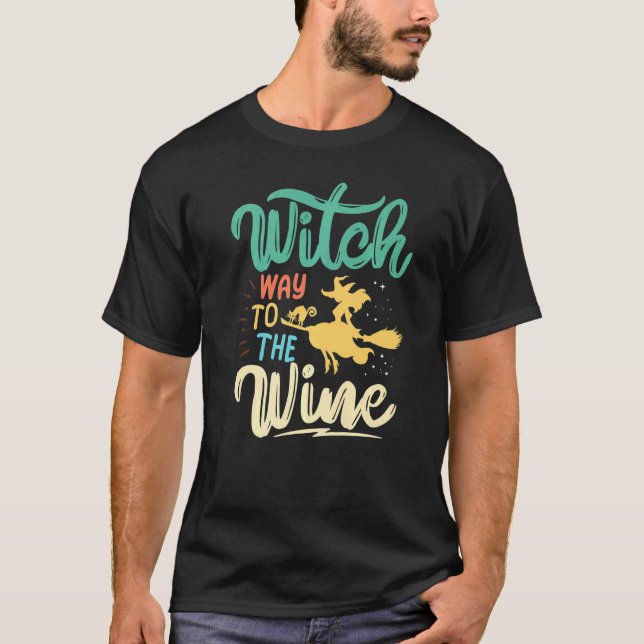 Camiseta Vinho Para As Mulheres A Caminho Do Vinho No Dia D (Frente)