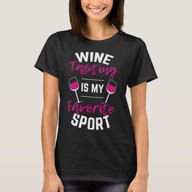Camiseta Vinho Provando Esporte Bebendo (Frente)