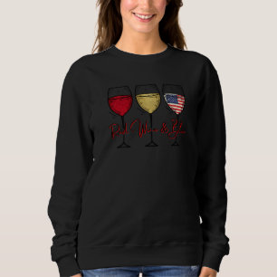 Camiseta Vinho Tinto & Azul 4 de Julho Vinho Tinto Branco A