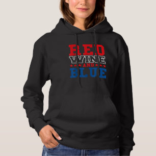 Camiseta Vinho Tinto e Vinho Azul 4 de Julho para Bebedores