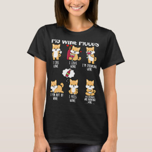 Camiseta Vinho tinto Shiba Inu Vinho