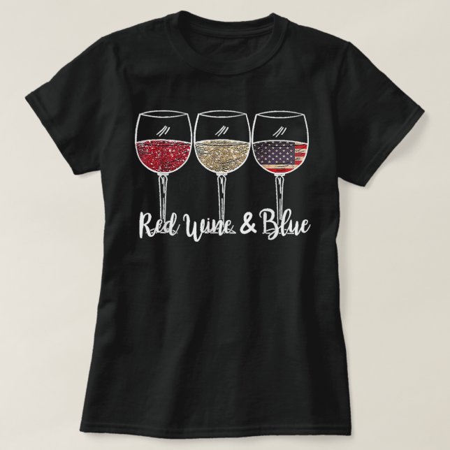Camiseta Vinho Vermelho e Azul 4 de julho Vinho Vermelho Br (Frente do Design)