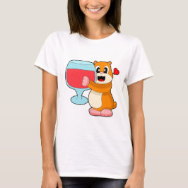 Camiseta Vinho Vermelho Hamster
