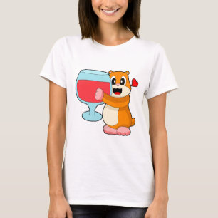 Camiseta Vinho Vermelho Hamster