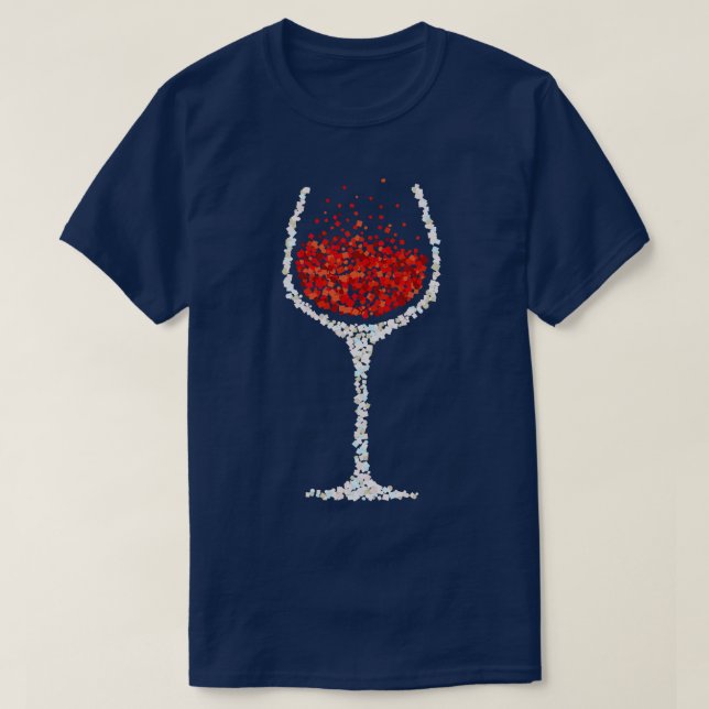 Camiseta Vinho Vidro Vinho Tinto Bebê (Frente do Design)