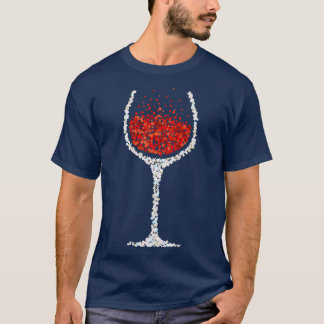 Camiseta Vinho Vidro Vinho Tinto Bebê