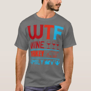 Camiseta Vinho WTF Família Turquia