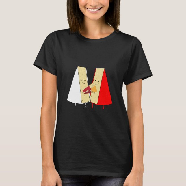 Camiseta Vinhos E Queijos Amantes (Frente)