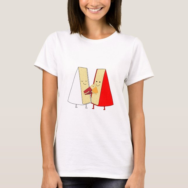 Camiseta Vinhos E Queijos Amantes (Frente)