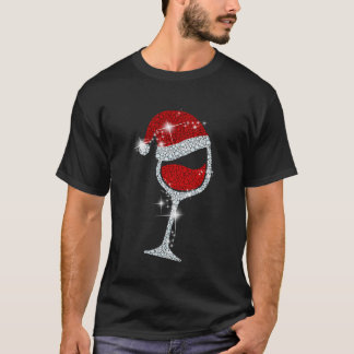 Camiseta Vinhos Santa Hata Natal Vinho Engraçado Lo