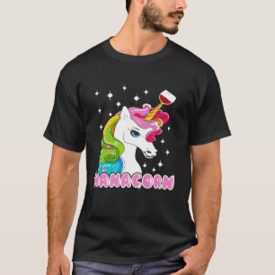 Camiseta Vinhos Unicórnios Nanacorn Unicórnio Engraçado Hum