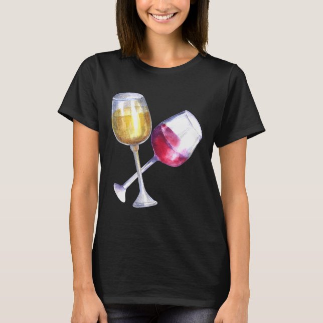 Camiseta Vinhos Vermelhos E Brancos (Frente)