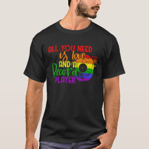 Camiseta Vinil LGBT Tudo O Que Precisa É De Amor E Registro