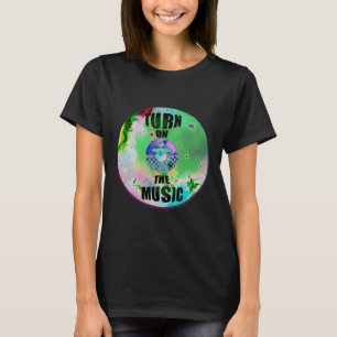Camiseta Vinil Liga O Preto De Música