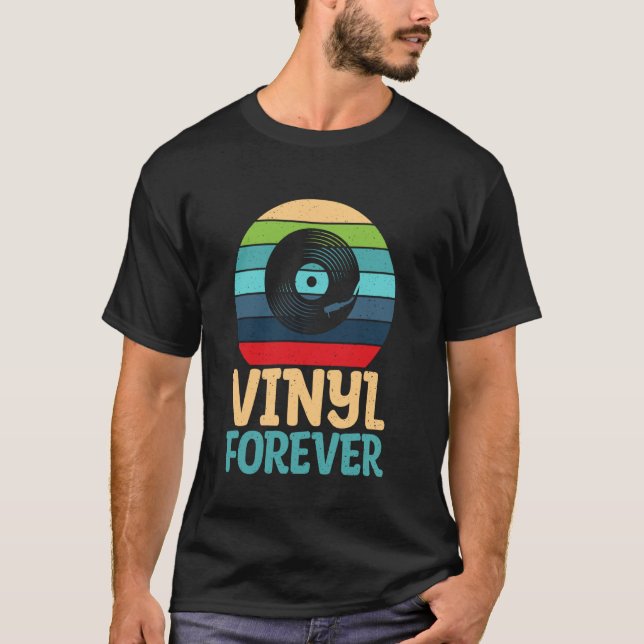 Camiseta Vinil Para Sempre Discos de Vinil (Frente)