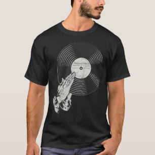 Camiseta Vinil Rezando Mãos DJ Voltável Retro