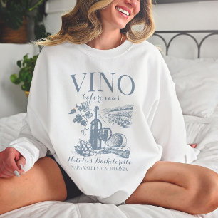 Camiseta Vino Antes De Vows Bach Bachelorette Personalizado