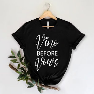 Camiseta Vino Antes dos Votos   Festa de Despedida de Solte