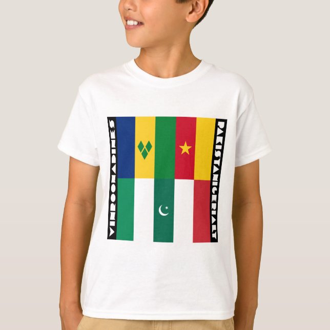 Camiseta Vinroonadinas e paquistaneses (Frente)