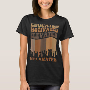 Camiseta Vinta de Groovy Melanizada Elevada e Elevada