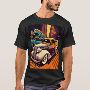 Camiseta Vintag (Estilo de Pop do com estilo Vintag) para a