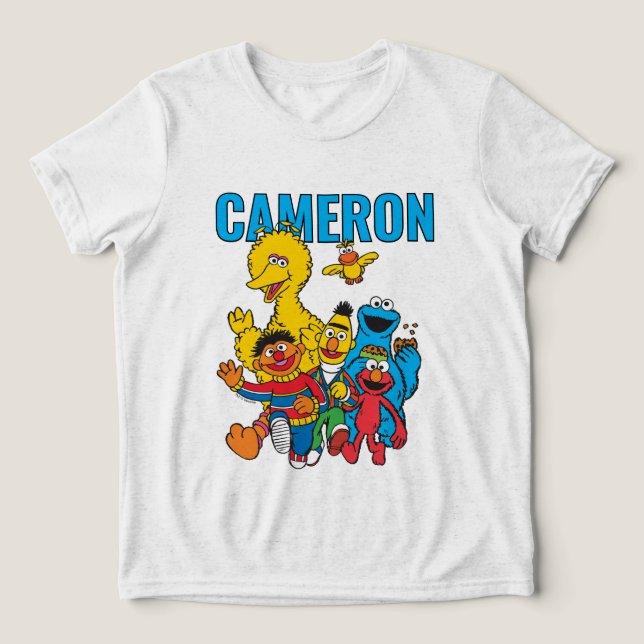 Camiseta Vintage 123 Sesame Street (Design frontal)