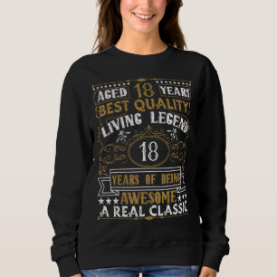 Camiseta Vintage 18th Birthday Roupa Mens 18th Birthday