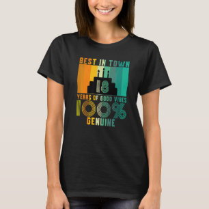 Camiseta Vintage 18th Birthday Roupa Womens Mens 18th Bi