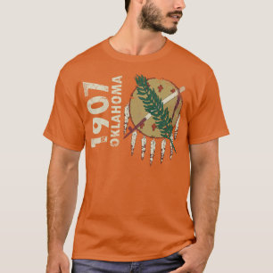 Camiseta Vintage 1907 Oklahoma State Flag