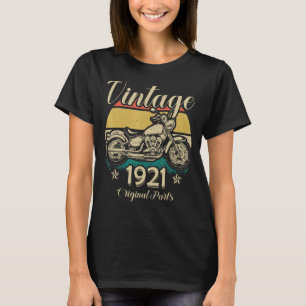 Camiseta Vintage 1921 Original Parts Motorcycle Rider