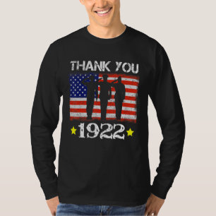 Camiseta Vintage 1922 100 Anos Antiga Flag American 100th B