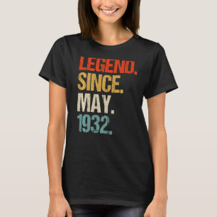 Camiseta vintage 1932 91rua aniversário de 91 anos