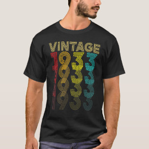 Camiseta Vintage 1933, 89 Anos, Homens E Mulheres 89º Bir