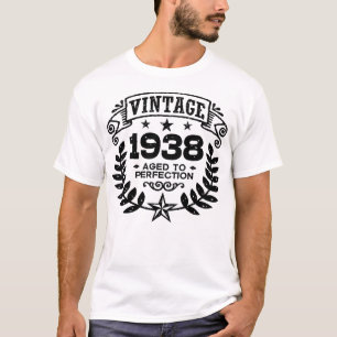 Camiseta Vintage 1938 80 Birthday