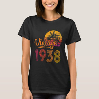 Camiseta Vintage 1938 Feita Em 1938 85º Aniversário Ol