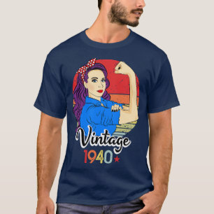 Camiseta Vintage 1940 81ruas Aniversário Nascer I