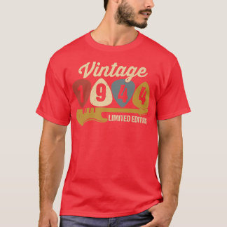 Camiseta Vintage 1944 Birthday Retro Guitar 78th Birthday P