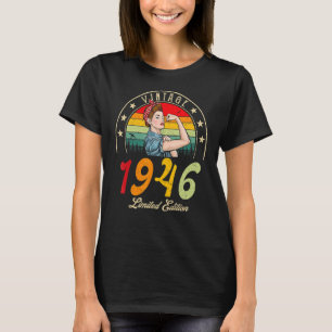 Camiseta Vintage 1946 1946 76º dia B 76 anos