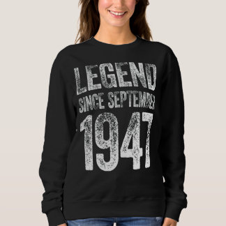Camiseta Vintage 1947 Aniversário Legenda do Nascer desde s